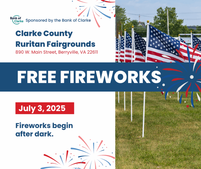 FREE Fireworks at the Clarke County Ruritan Fairgrounds FREE Fireworks at the Clarke County Ruritan Fairgrounds