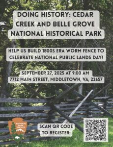Volunteer Day at Cedar Creek and Belle Grove National Historical Park