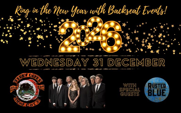 Blues, Brass, & Bubbly: A New Year’s Eve with Terry Oates & the Mudcats Blues, Brass, & Bubbly: A New Year’s Eve with Terry Oates & the Mudcats
