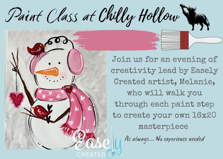Sip & Paint Class at Chilly Hollow Brewery