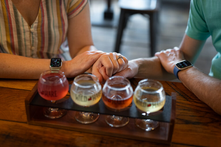 Yours & Mine Flight Special at Wild Hare Cider Tasting Room