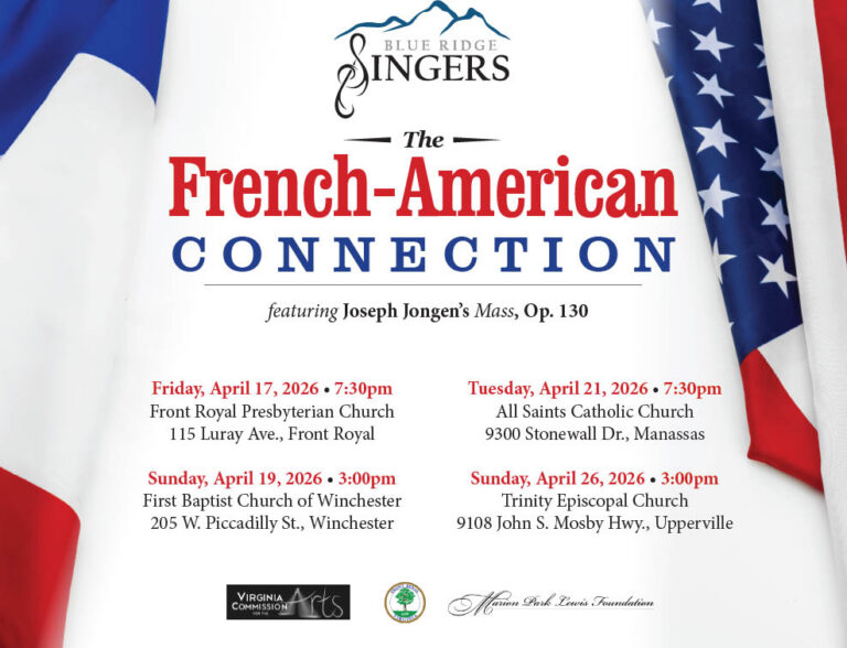 Blue Ridge Singers Spring Concert – The French-American Connection