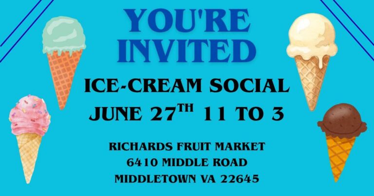 Ice Cream Social at Richards Fruit Market
