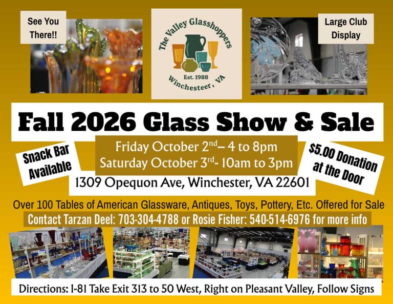 Glass Show and Sale Glass Show and Sale