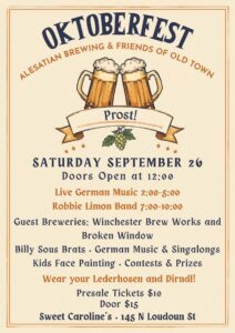 Oktoberfest at Sweet Caroline’s