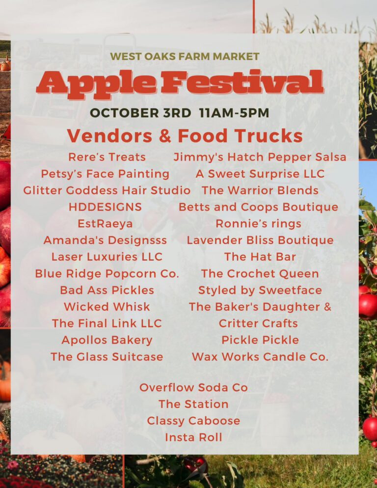 West Oaks Apple Harvest Festival West Oaks Apple Harvest Festival